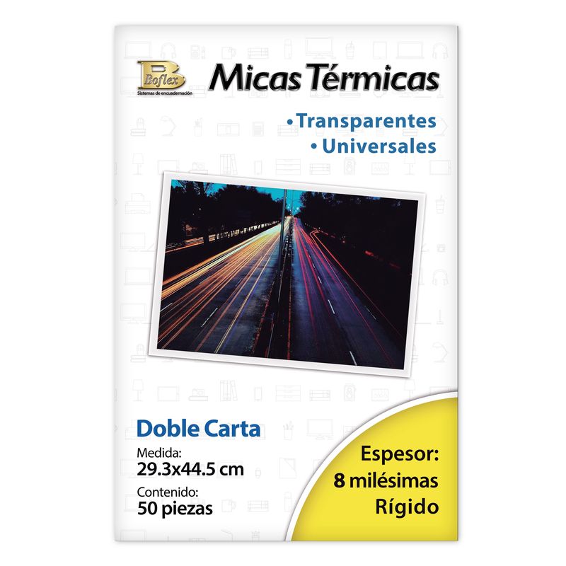 29348 - MICA TERMICA DOBLE CARTA 29 3 X 44 5CM 50PZAS (8 MIL)