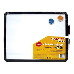 15197 - PIZARRON BLANCO MAGNETICO 35X28CM MARCO PLASTICO