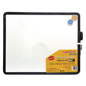 15199 - PIZARRON BLANCO MAGNETICO 43X35CM MARCO PLASTICO