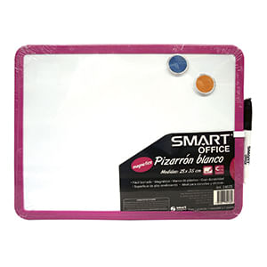 15198 - PIZARRON BLANCO MAGNETICO 35X28CM MARCO PLASTICO COOL COLOR
