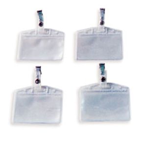 Portagafete Con Broche 9X5Cm 10Pzas 742-E