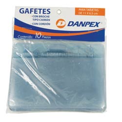 15347 - PORTAGAFETE CON BROCHE 11X6 5CM 10PZAS