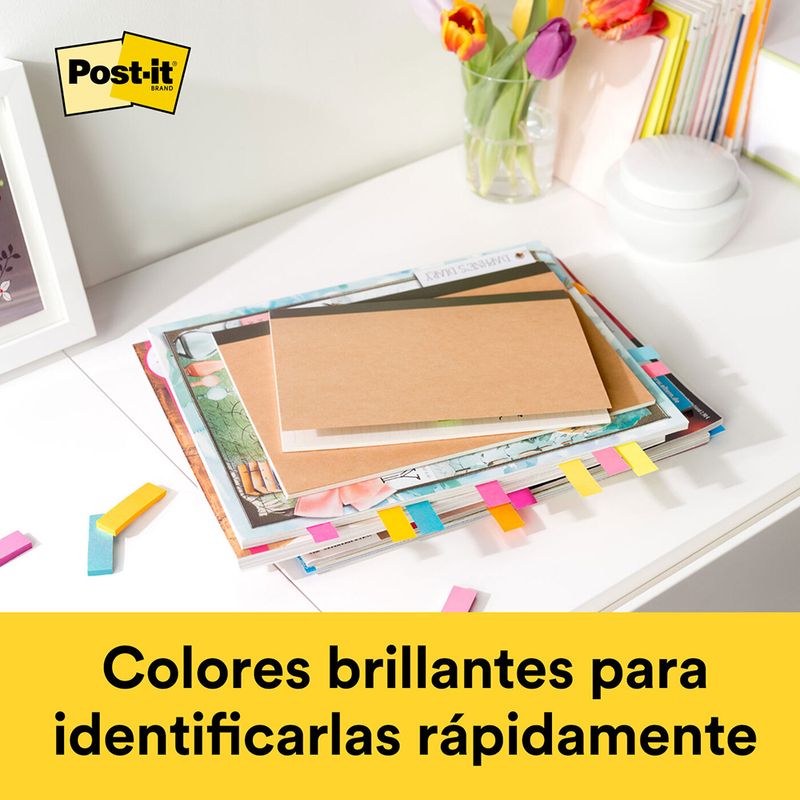 BANDERITAS CON 5 COLORES NEON 250HJS BLT