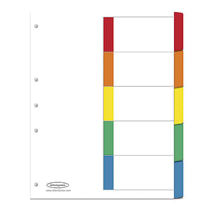 22557 - SEPARADOR 5DIV CARTA COLORES SDOS WJ