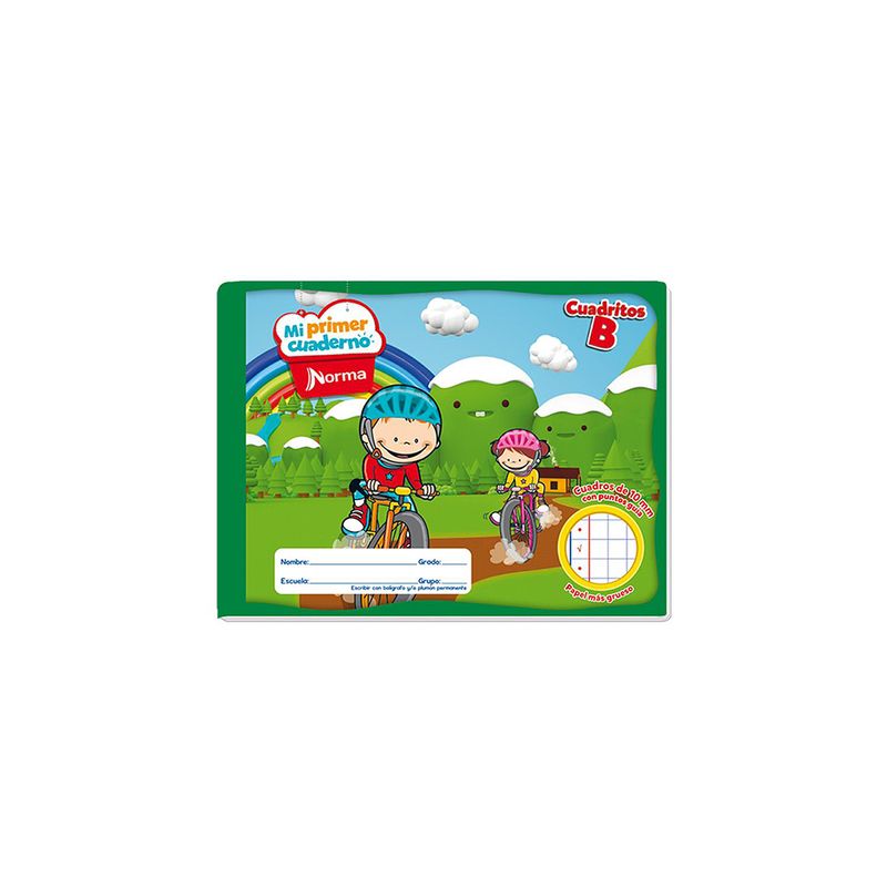 11319 - CUADERNO COSIDO PREESC 72H MI PRIMER CUADRITOS B 10MM