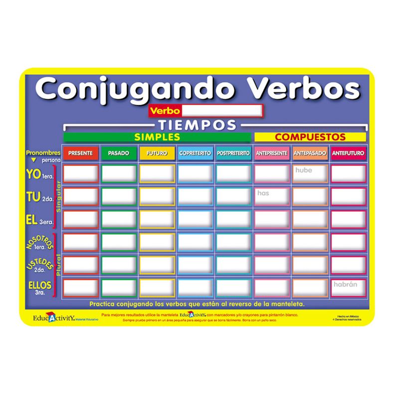 15479 - TAPETE EDUCATIVO CONJUGANDO VERBOS
