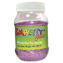 9425 - DIAMANTINA FINA BOTE C/50G ROSA LILA