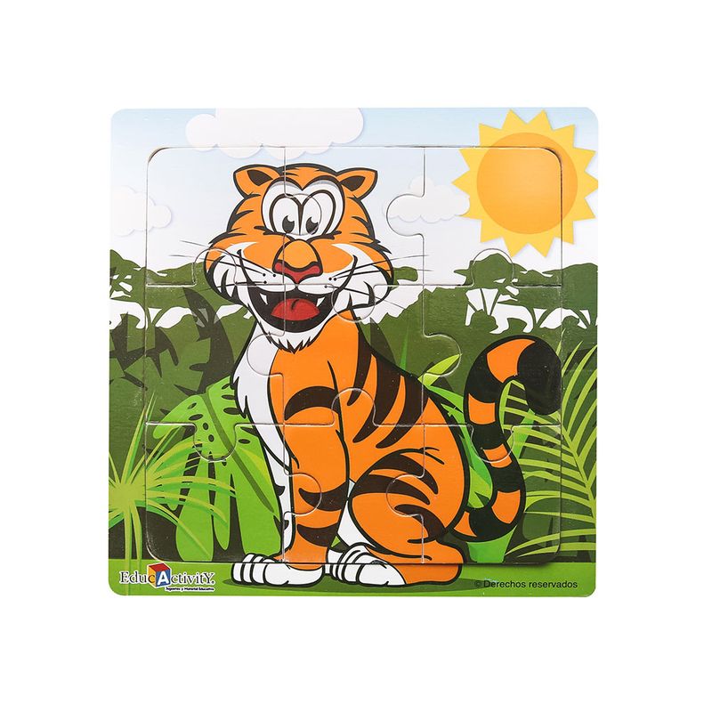 14915 - JUEGO MADERA ROMPECABEZAS ANIMALES SURTIDOS