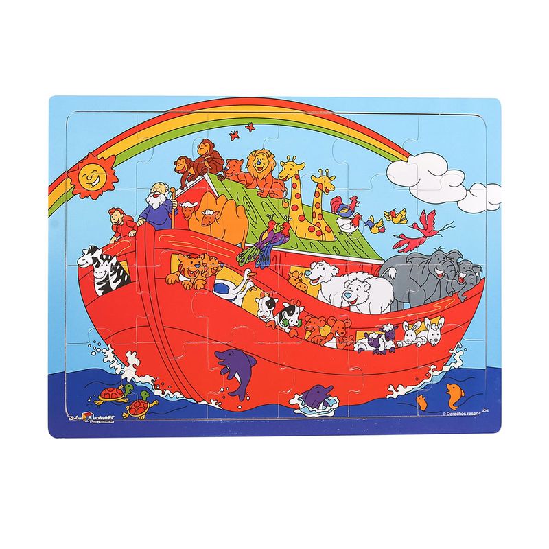 14916 - JUEGO MADERA ROMPECABEZAS ARCA DE NOE
