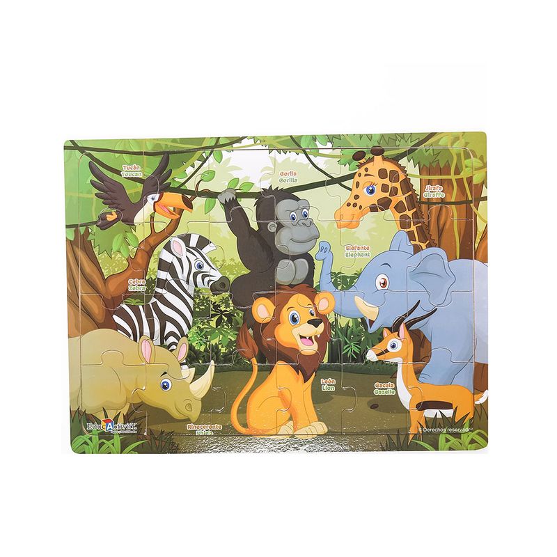 8470 - JUEGO MADERA ROMPECABEZAS SELVA