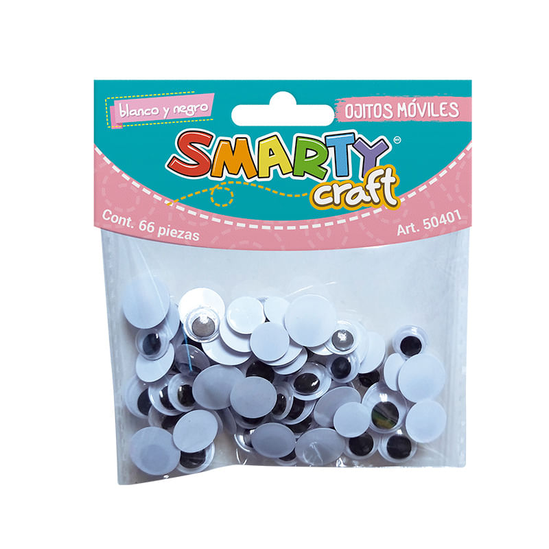 10510 - OJOS MOVIBLES BLANCO Y NEGRO C/66 PZAS