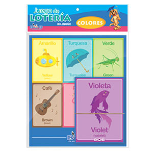 14846 - JUEGO DE LOTERIA PREESCOLAR BILINGÜE COLORES