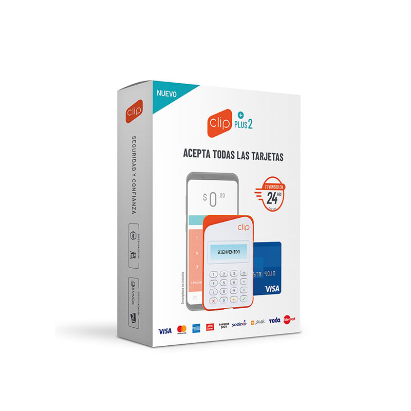 LECTOR DE TARJETAS DE CREDITO Y DEBITO CLIP PLUS 2