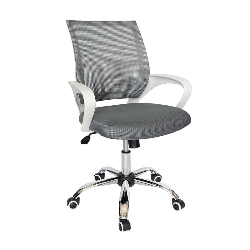 29528 - SILLA SECRETARIAL CON BRAZOS MALLA ECOCHAIR BLANCA