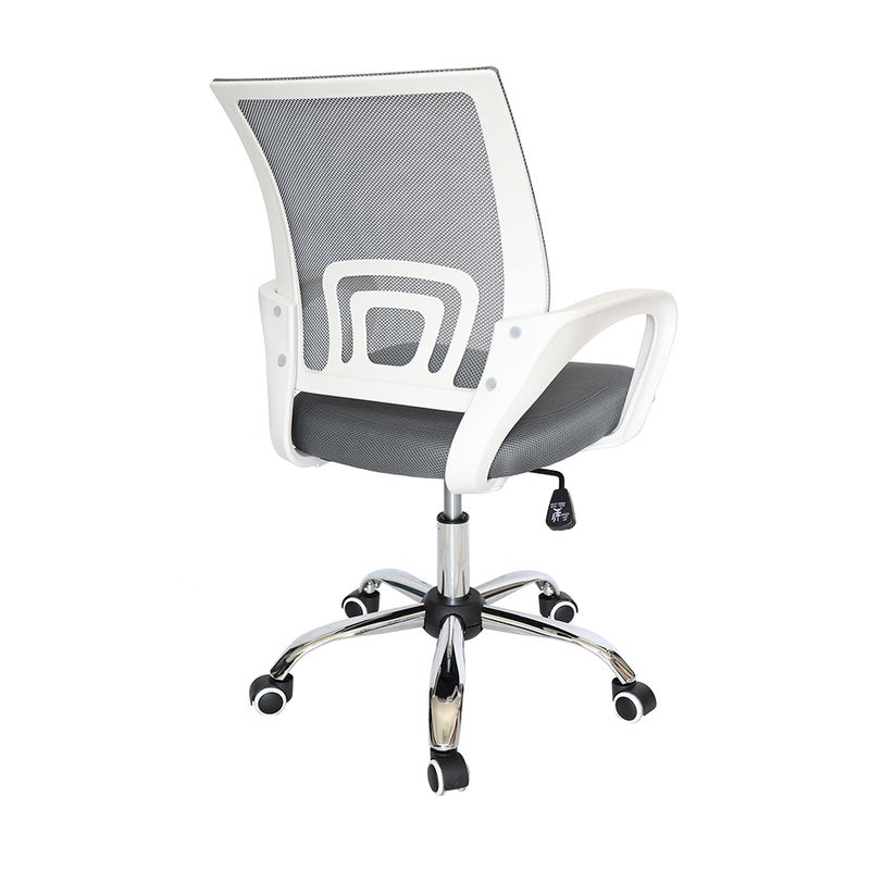1572 - SILLA SECRETARIAL CON BRAZOS MALLA ECOCHAIR BLANCA