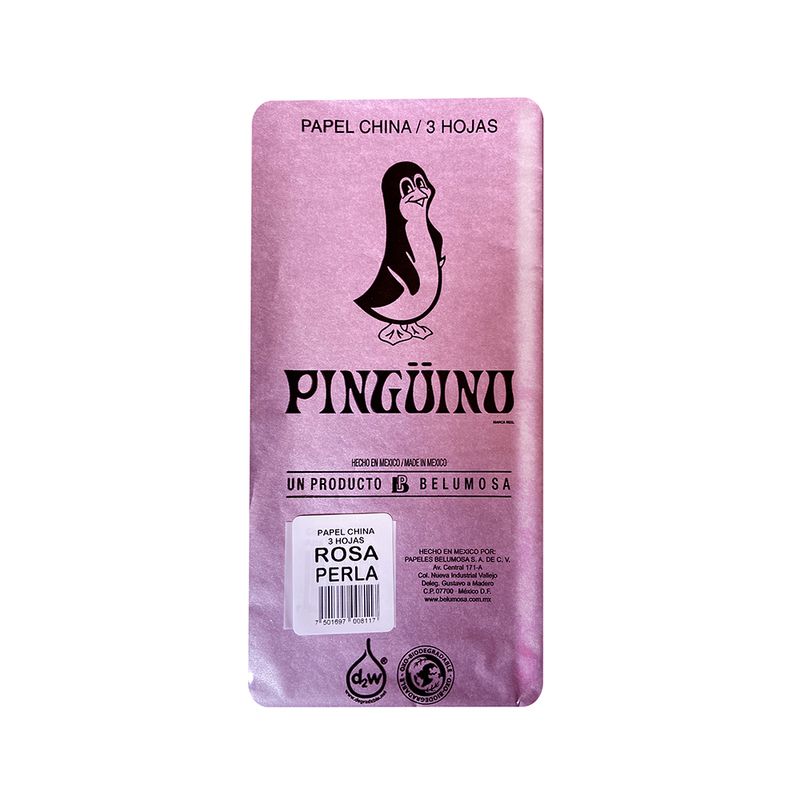 29405 - PAPEL CHINA ROSA PERLA 50X75CM CON 3