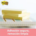 45326 - NOTAS ADHESIVAS 3x3 AMARILLO C/100HJS PQTE CON 12