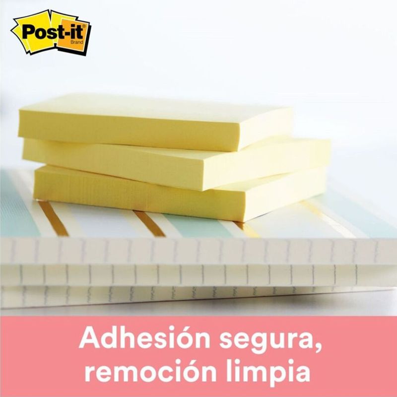 45326 - NOTAS ADHESIVAS 3x3 AMARILLO C/100HJS PQTE CON 12