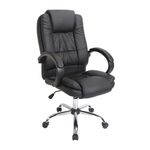 43857 - SILLON EJECUTIVO RESP ALTO VINIPIEL GOLDEN NEGRO