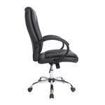 43859 - SILLON EJECUTIVO RESP ALTO VINIPIEL GOLDEN NEGRO