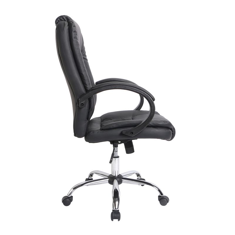 43859 - SILLON EJECUTIVO RESP ALTO VINIPIEL GOLDEN NEGRO