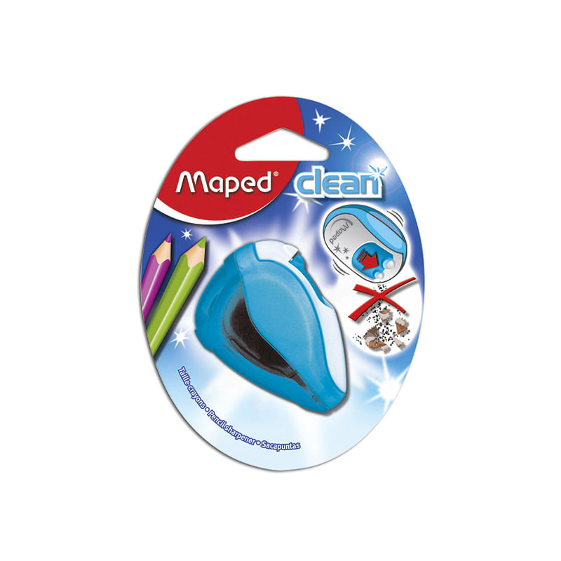 9948 - SACAPUNTAS CON DEPOSITO CLEAN 2 ORIFICIOS BLT