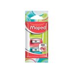 10715 - SACAPUNTAS PLASTICO VIVO CON 3 BLT