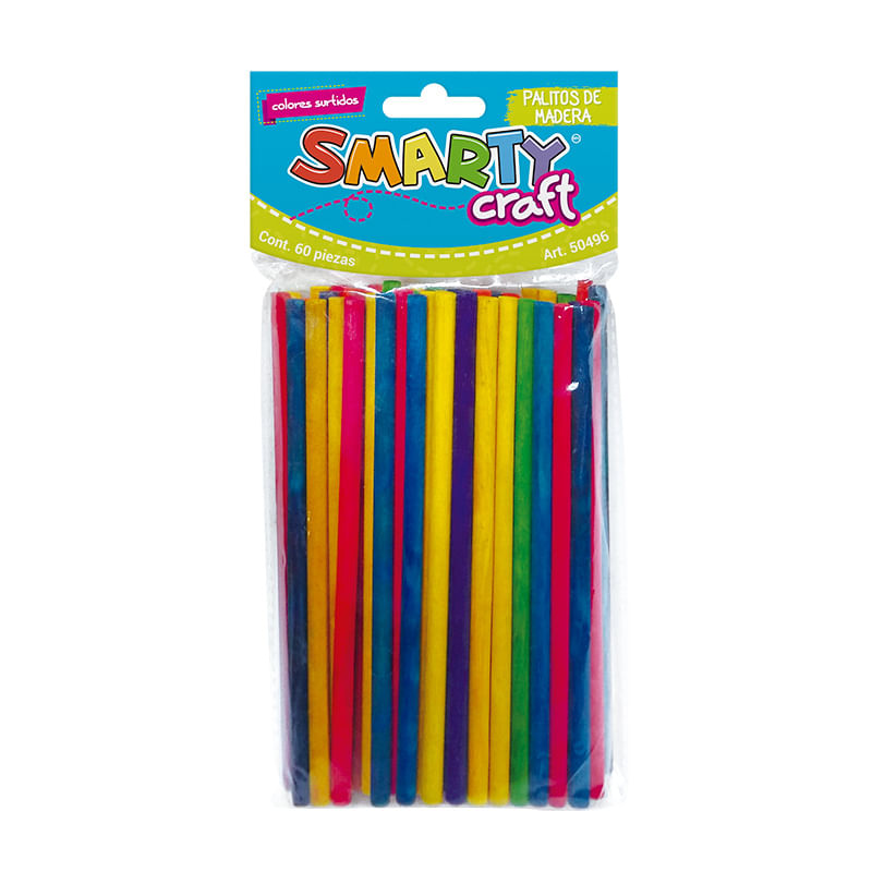 PALITO MADERA COLORES SURTIDOS RED C/60PZAS