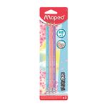 1398 - LAPIZ GRAFITO CON GOMA #2 TRIANGULAR BLACK'PEPS PASTEL BLT C/3