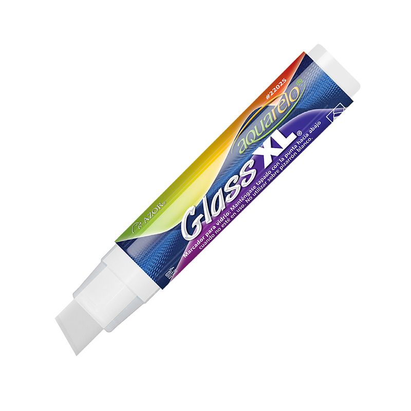 1451 - MARCADOR GRUESO PARA VIDRIO BLANCO AQUARELO GLASS XL