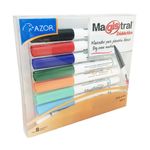 4751 - MARCADOR PARA PIZARRON PUNTO FINO SURTIDOS CON 8 MAGISTRAL