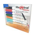 4752 - MARCADOR PARA PIZARRON PUNTO FINO SURTIDOS CON 8 MAGISTRAL
