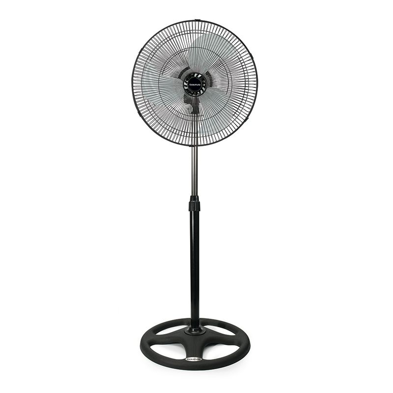 4327 - VENTILADOR DE PEDESTAL  18" 3 EN 1 ASPAS-REJILLAS METALICAS, NEGRO