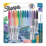 5539 - MARCADOR PERMANENTE FINO COLORES MISTICOS CON 24 SHARPIE