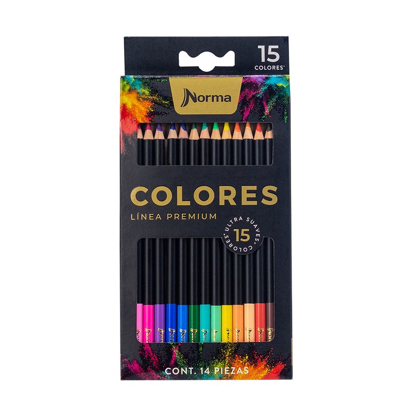 5836 - LAPICES DE COLOR 15-L RED PREMIUM NORMA