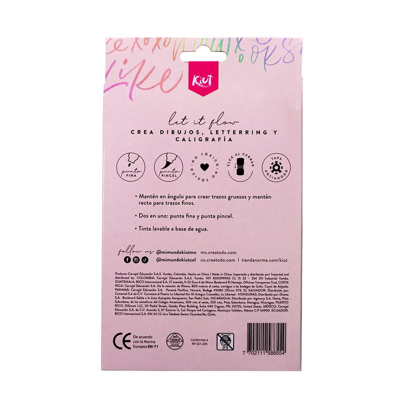 34489 - MARCADOR LETTERING C/12 KIUT