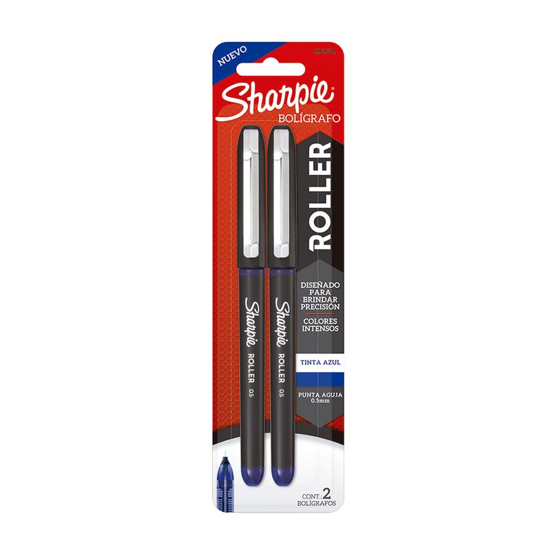 5866 - BOLIGRAFO ROLLER AZUL SHARPIE RB CON 2PZS BLT