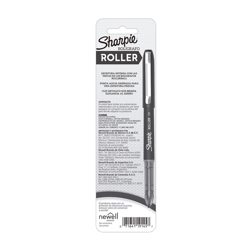 6645 - BOLIGRAFO ROLLER AZUL SHARPIE RB CON 2PZS BLT