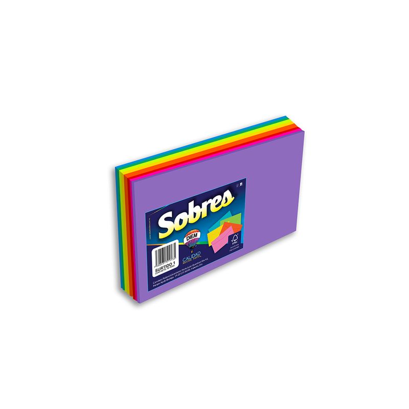 36698 - SOBRE T/CTA COLS SDOS C/50PZAS