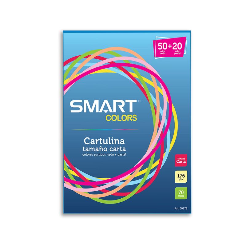 44660 - CARTULINA CARTA COLORES SURTIDOS C/70HJS