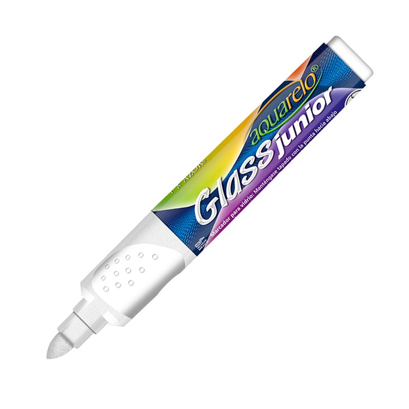 40298 - MARCADOR PARA VIDRIO BLANCO AQUARELO GLASS JUNIOR C/6