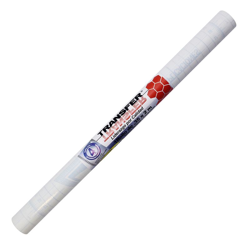 41065 - PLASTICO ADHESIVO TRANSFER  35X2M TRANSPARENTE