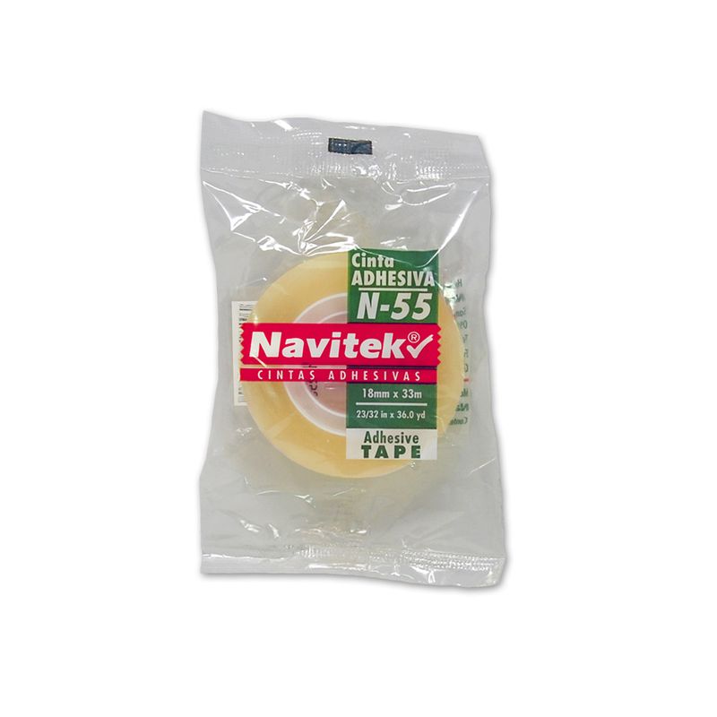 42133 - CINTA ADHESIVA TRANSPARENTE NAVITEK 18X33