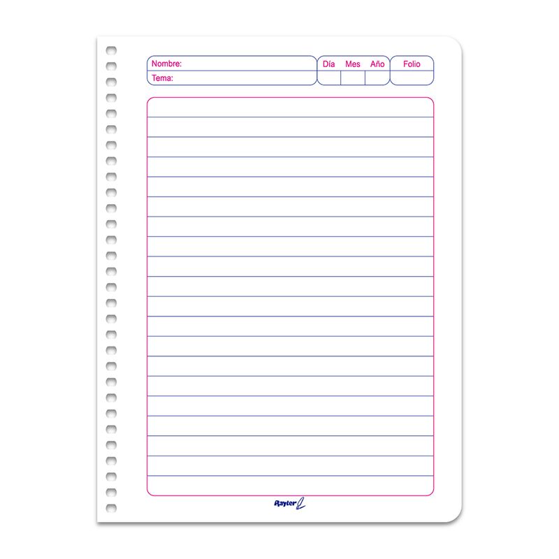 44226 - CUADERNO ESPIRAL FRANCES 100H RAYAS ESTRELLA