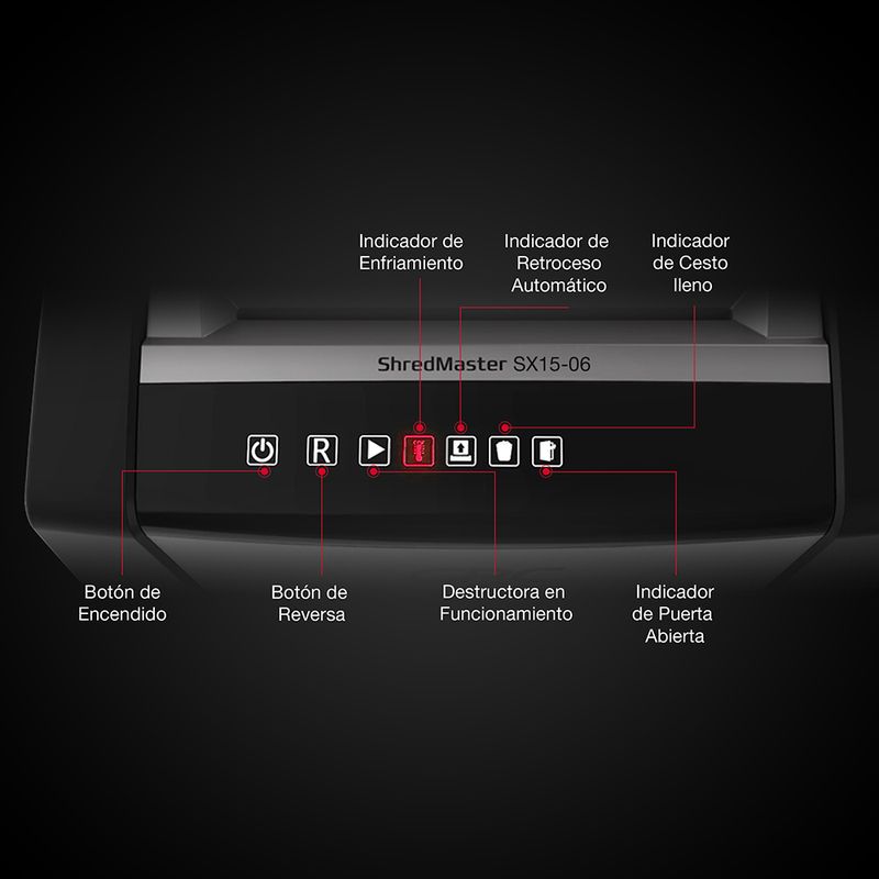 46078 - DESTRUCTORA CORTE CRUZADO MOMENTUM SX15-06 15 HJS