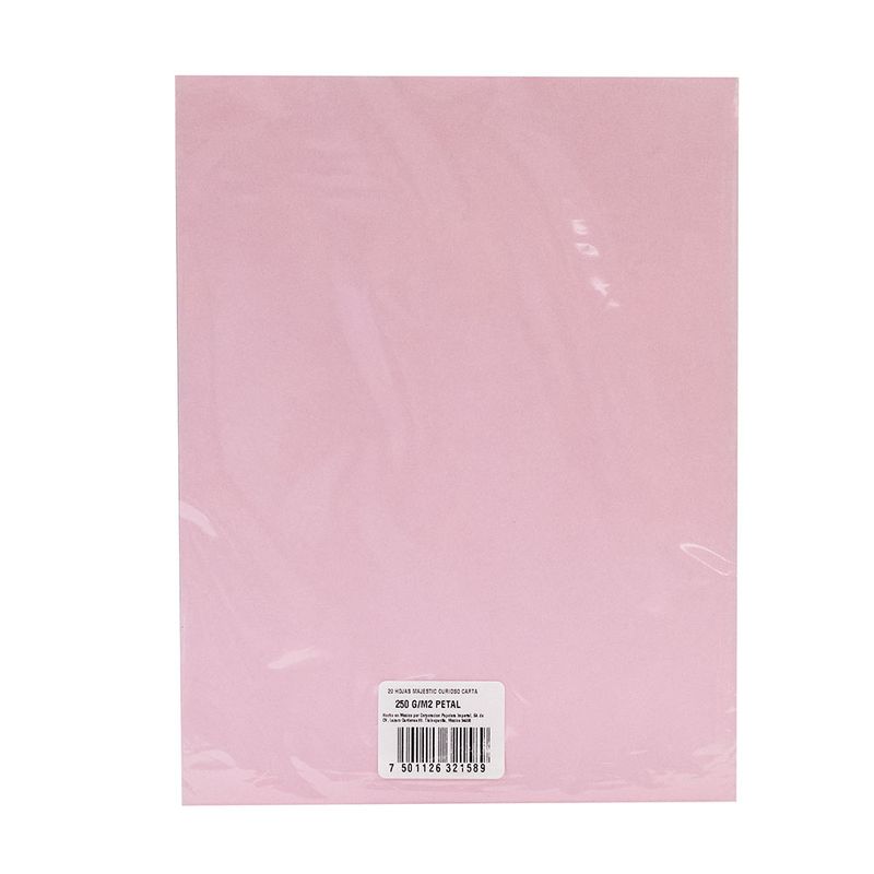 47785 - CARTULINA FINA CARTA ROSA PASTEL C/20HJS 250GRS