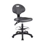 44951 - SILLA INDUSTRIAL SIN BRAZOS C/ARILLO ACERO INOXIDABLE CON RUEDAS