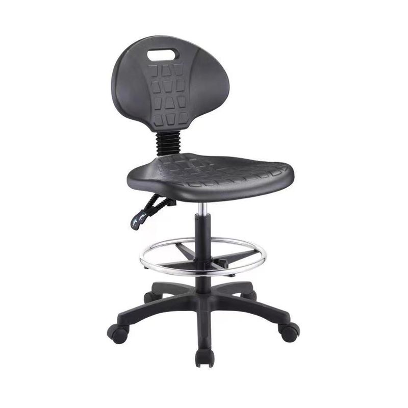 44951 - SILLA INDUSTRIAL SIN BRAZOS C/ARILLO ACERO INOXIDABLE CON RUEDAS