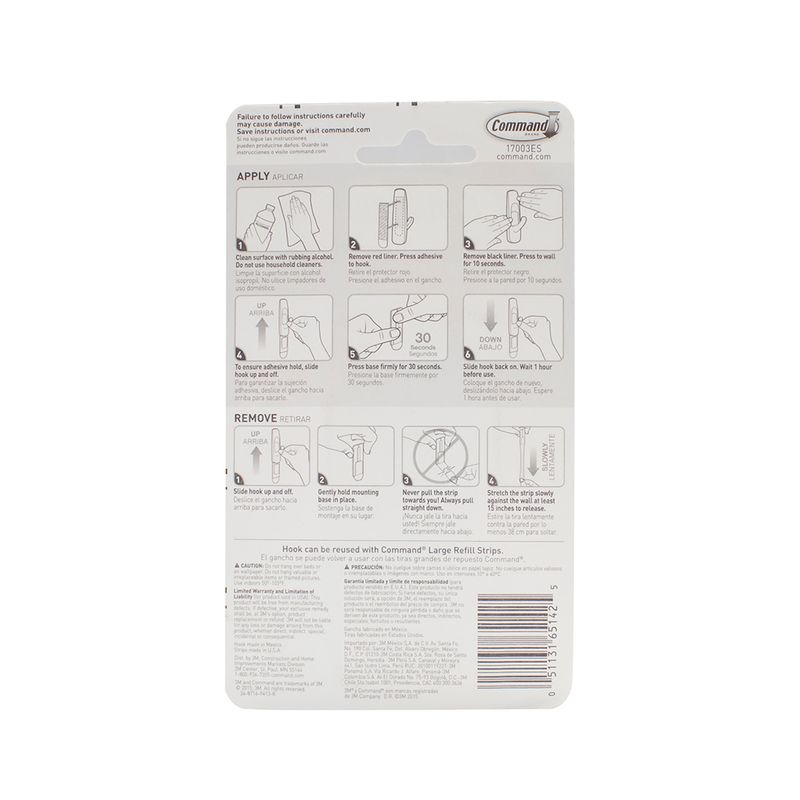 45815 - GANCHO LARGO PARA COLGAR 1PZA