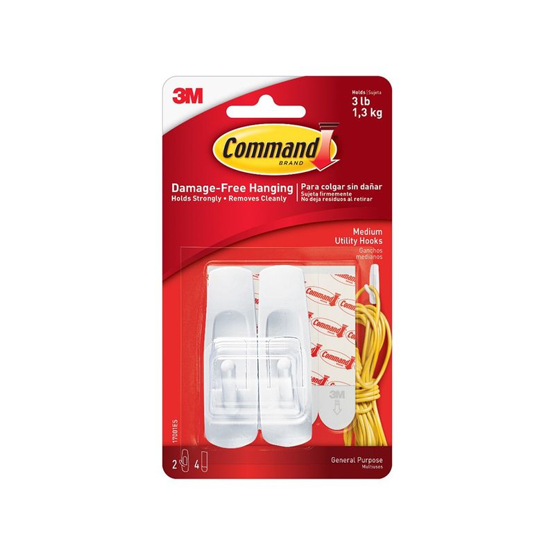 45178 - GANCHO MEDIANO PARA COLGAR 2PZAS